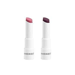 Honest Beauty Tinted Lip Balm 2-Pack | Antioxidant-rich Acai Extracts + Avocado Oil | EWG Certified, Vegan, Cruelty Free
