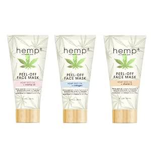 My Beauty Spot Hemp Plus Peel Off Face Mask 3 Pack Face Mask Skin Care for Women Hemp Seed Oil Infused Face Masks For Women Skin Care