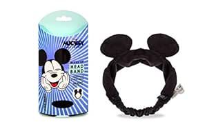 MAD Beauty Disney Make-Up Headband, Elasticated, Keeps Hair Neatly Tucked Away Out of Face, Comfortable, Soft, Use While Doing Make-Up, Applying Creams, or Face Masks (Mickey Mouse)