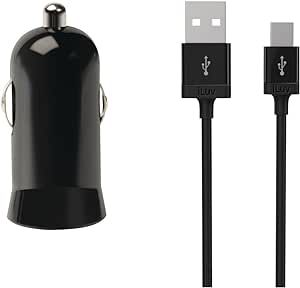 iLuv Micro Size USB Car Adapter/Micro USB Cable Combo for USB Devices and Smartphones (iAD225)