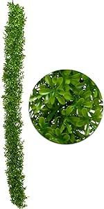 Artificial Euphorbia Leaf Garland 62" - Pack of 6
